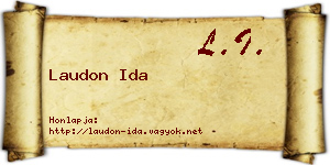 Laudon Ida névjegykártya